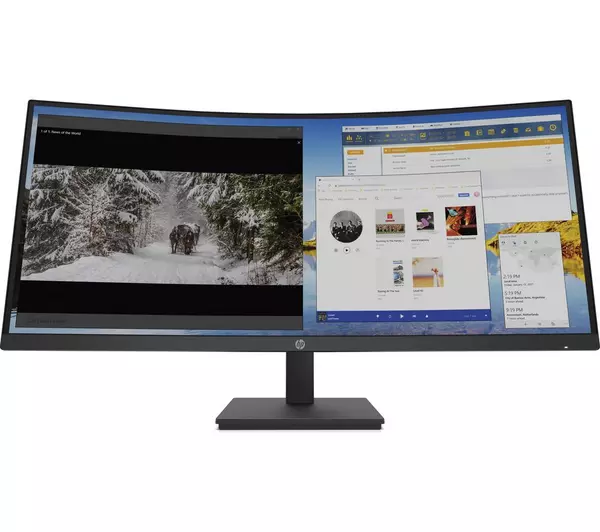 HP M34d Wide Quad HD 34" IPS LCD Monitor - Black