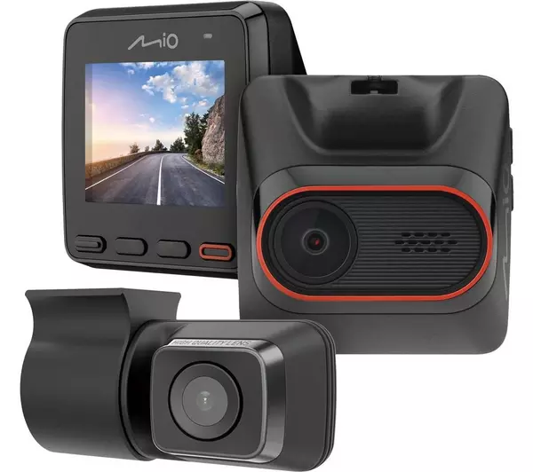 MIO MiVue C420 Dual Full HD Front & Rear Dash Cam - Black