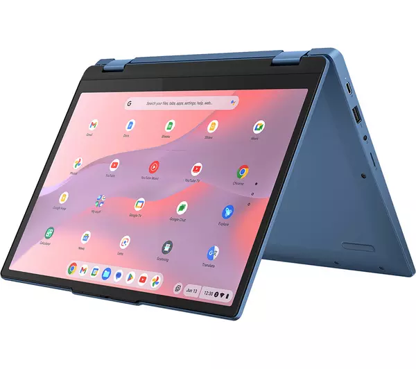 LENOVO IdeaPad Flex 3 12.2" 2 in 1 Chromebook - Intel® N100, 64 GB eMMC, Blue