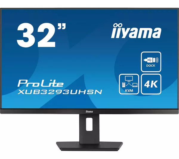 IIYAMA ProLite XUB3293UHSN-B5 4K Ultra HD 32" IPS LCD Monitor - Black