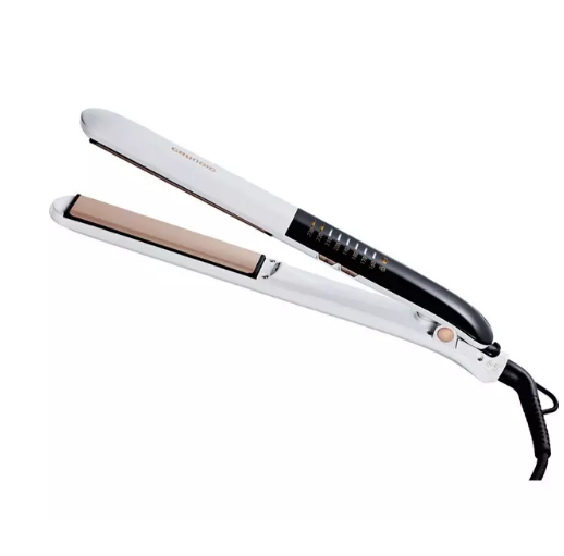 GRUNDIG Touch Control HS7831 Hair Straightener - White & Rose Gold