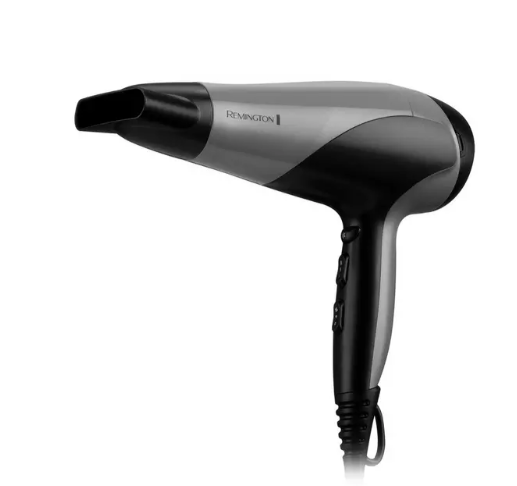 REMINGTON Ionic Dry 2200 D3190S Hair Dryer - Black and Silver