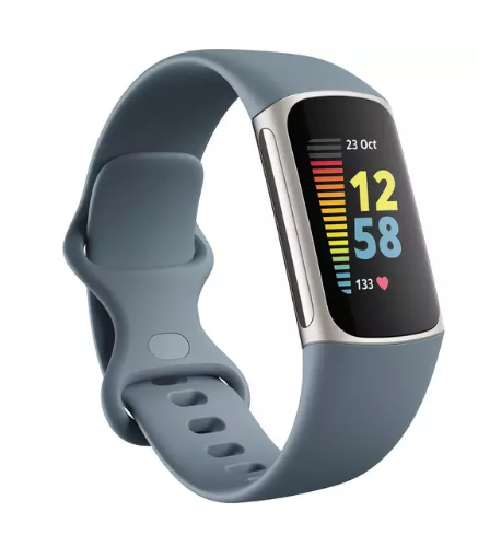 FITBIT Charge 5 Fitness Tracker - Steel Blue, Universal